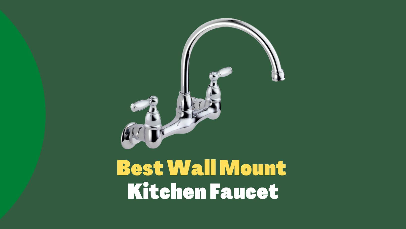 15 width wall mount kitchen faucet
