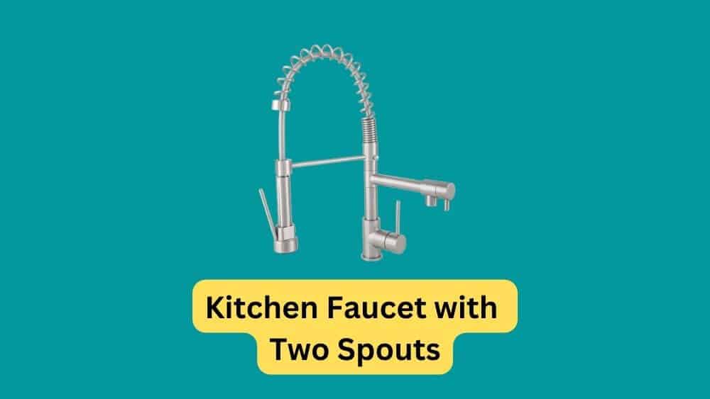 Kitchen Faucet with Two Spouts
