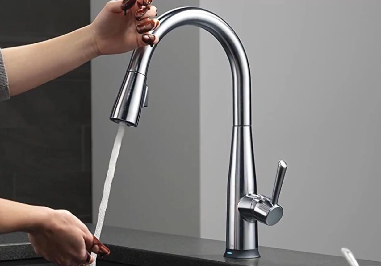 Touch on kitchen faucet
