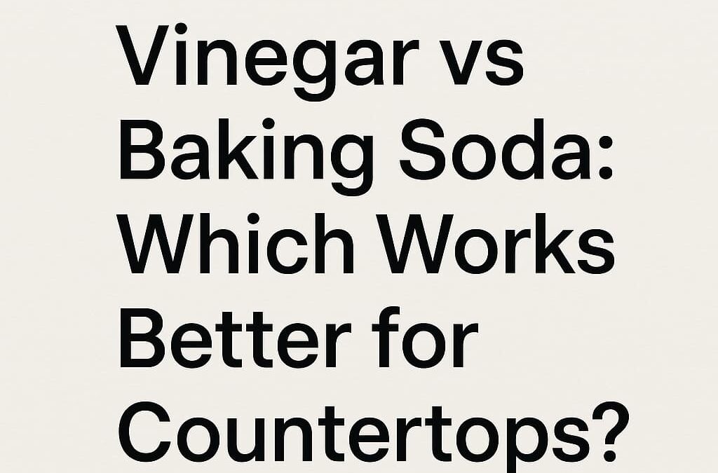 When it comes to DIY cleaning, vinegar and baking soda are the two most famous household staples. They’re cheap, natural, and often marketed as all-purpose cleaners. But here’s the big question — when it comes to kitchen countertops, which one actually works better? The answer isn’t as simple as you might think. Both vinegar and baking soda have strengths and weaknesses, and their effectiveness depends on your countertop material. Using the wrong one can even damage surfaces like granite or marble. This guide compares vinegar and baking soda for countertop cleaning so you’ll know exactly when to use each. Key Takeaways Vinegar is effective for degreasing and disinfecting, but unsafe for natural stone. Baking soda is best for stain removal and deodorizing, but abrasive on delicate finishes. On laminate and stainless steel, both can be used safely. On granite, marble, and quartz → avoid vinegar; use baking soda only in paste form for stains. The safest routine → mild dish soap + water daily, vinegar or baking soda only when appropriate. Why Do People Use Vinegar for Cleaning? Vinegar (5% acetic acid) is known for its antibacterial and grease-cutting properties. Pros of Vinegar for Countertops: Cuts through grease and grime Kills some bacteria and mold Leaves surfaces streak-free Affordable and eco-friendly Cons: Acidic → damages sealant on granite, marble, and other natural stones Strong smell (though it fades after drying) Less effective against viruses compared to alcohol-based disinfectants 👉 Best for: laminate, glass, ceramic tile, stainless steel. Why Do People Use Baking Soda for Cleaning? Baking soda (sodium bicarbonate) is a mild alkali with gentle abrasive power. Pros of Baking Soda for Countertops: Removes tough stains (coffee, wine, food coloring) Neutralizes odors Gentle enough for most surfaces Safe and non-toxic Cons: Abrasive if overused Doesn’t disinfect (only cleans stains/odors) Can leave white residue if not rinsed well 👉 Best for: laminate, quartz, butcher block, stainless steel, and stain removal on granite/marble (when used carefully as a paste). Vinegar vs Baking Soda: Side-by-Side Comparison Feature Vinegar Baking Soda Cleaning Power Great for grease & surface grime Great for stains & odors Disinfection Kills some bacteria & mold No disinfection properties Safety on Natural Stone (Granite, Marble) Unsafe (etches surface) Safe only as paste, avoid scrubbing Safety on Quartz Not recommended (damages resin) Safe in small amounts Laminate & Stainless Steel Safe Safe Best Use Degreasing, light disinfecting Stain removal, deodorizing Which Works Better for Granite & Marble Countertops? Vinegar → Unsafe. Its acidity strips sealant and etches stone. Baking soda → Safer. Use only as a paste on stains, never sprinkle dry and scrub. For everyday granite cleaning, stick to mild dish soap + water. Which Works Better for Quartz Countertops? Vinegar → Not recommended. Damages resin binding quartz particles. Baking soda → Safe. Works well for stains when made into a paste. For disinfecting, use 70% isopropyl alcohol instead of vinegar. Which Works Better for Laminate Countertops? Good news: both vinegar and baking soda are safe here. Vinegar → Best for grease and surface cleaning. Baking soda → Best for stubborn stains. 💡 For best results: clean with vinegar spray, then scrub any leftover stains with baking soda paste. Which Works Better for Butcher Block Countertops? Vinegar → Great for disinfecting and odor removal. Baking soda → Useful for stains, especially when combined with lemon juice for surface scrubbing. 👉 Always reapply food-safe mineral oil after disinfecting wood to keep it from drying out. Do Vinegar and Baking Soda Work Better Together? Many DIY cleaning guides recommend mixing vinegar and baking soda. But here’s the truth: When combined, vinegar (acid) and baking soda (base) neutralize each other, producing mostly water and carbon dioxide. This foaming reaction is great for unclogging drains, but it reduces cleaning power for countertops. 👉 Use them separately, not together, for best results. What Should You Use Instead for Everyday Countertop Cleaning? While vinegar and baking soda have their place, the safest daily cleaner is still: Mild dish soap + warm water (for all surfaces). Add isopropyl alcohol (70%) for disinfection. This combination avoids long-term damage and works for every countertop material. FAQs Can vinegar damage countertops? Yes. Vinegar can etch granite, marble, and quartz. Is baking soda safe for all countertops? Yes, but avoid heavy scrubbing on delicate finishes. Always rinse well. Does vinegar disinfect better than alcohol? No. Alcohol (70%) is more effective against viruses and bacteria. What’s the best natural cleaner for countertops? For general use → mild soap + water. For stains → baking soda paste. Quick Comparison Checklist Use vinegar on laminate & stainless steel, never on stone. Use baking soda paste for stains on most surfaces. Avoid mixing vinegar + baking soda directly on countertops. Always rinse and dry after using either. For daily cleaning, stick to soap + water. Final Thoughts So, vinegar or baking soda — which works better for countertops? For grease and general cleaning → vinegar is the winner (but not on stone). For stains and odor removal → baking soda comes out on top. For granite, marble, or quartz → skip vinegar entirely and use baking soda carefully. For laminate and stainless steel → you can safely use both. Bottom line: vinegar and baking soda are helpful tools, but neither is perfect for every countertop. Use them wisely, and your surfaces will stay spotless without damage.