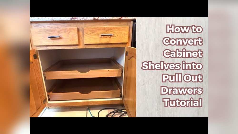 How to Add Pull Out Drawers in Kitchen Cabinets