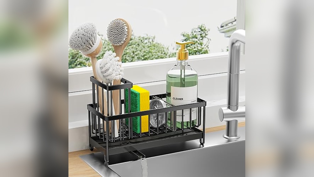 Cisily Black Sponge Holder Review: Durable Kitchen Sink Organizer