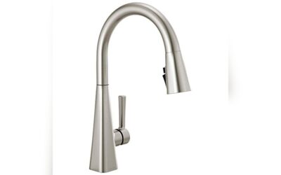 Delta Lenta Brushed Nickel Kitchen Faucet Review: Modern & Durable