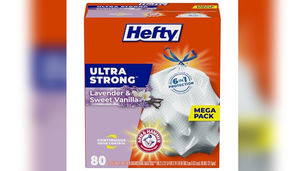 Hefty Ultra Strong Tall Kitchen Trash Bags Review: 80 Count Scented