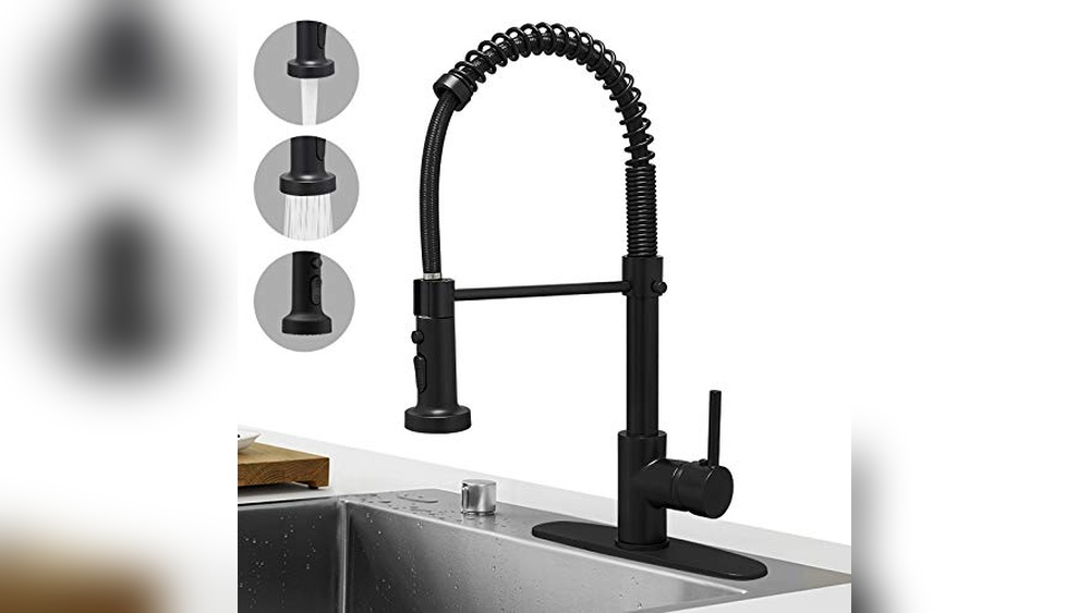 Hoimpro Matte Black Spring Kitchen Faucet Review: Top Features & Benefits